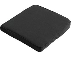 Madison zitkussen wicker Rib 48x48 cm - zwart