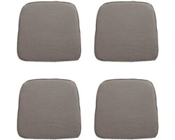 Madison - Zitkussen Wicker Rib liver - Ca. 48x48 cm - Set van 4