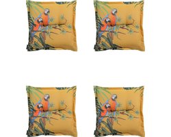 Madison - Zitkussens - Universeel - 4 stuks - 50x50cm - Riff - Yellow