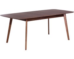 MADOX - Uitschuifbare eettafel - Donker hout - 90 x 150/190 cm - MDF