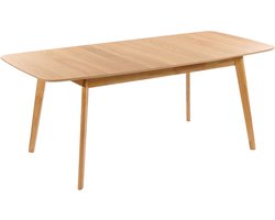 MADOX - Uitschuifbare eettafel - Lichte houtkleur - MDF