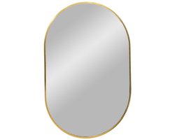 Madrid Mirror - Decoratieve spiegel - messing wandspiegel - veelzijdig hangend - 50x80 cm ovaal ontwerp