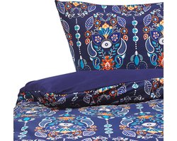 MADRONA 200 - Beddengoed - Donkerblauw - 135 x 200 cm - Katoen