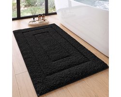 MAESON Badmat 60x110 cm - Antislip en absorberend - Zwart