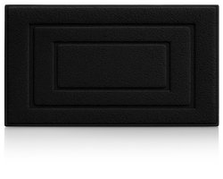 MAESON Badmat 60x110 cm - Antislip & Waterbestendig - Douchemat voor Badkamer - Zwart - Groot - Geschikt voor Douche & Bad