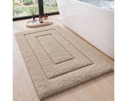 MAESON Badmat 60x90 cm - Antislip en absorberend - Beige