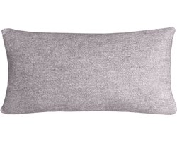 Magic violet double faced recycled wool rectangle cushion