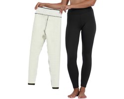 MAGICSHE Thermo Legging Dames, Gevoerde Leggings met Fleece Lined - Ondoorzichtig - Hoge Taille - Thermobroek Wintersport - XXL