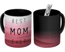 Magische Mok - Foto op Warmte Mokken - Koffiemok - Best mom ever - Mama - Quotes - Spreuken - Magic Mok - Beker - 350 ML - Theemok - Kleine kadootjes - Mok met tekst