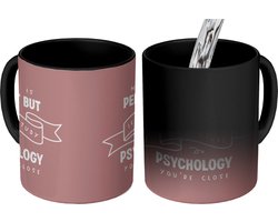 Magische Mok - Foto op Warmte Mokken - Koffiemok - Psychologie - Studeren - Leren - Quotes - Onderwijs - Magic Mok - Beker - 350 ML - Theemok