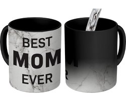 Magische Mok - Foto op Warmte Mokken - Koffiemok - Quotes - Mama - Best mom ever - Spreuken - Magic Mok - Beker - 350 ML - Theemok - Mok met tekst