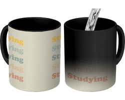 Magische Mok - Foto op Warmte Mokken - Koffiemok - Quotes - Studenleven - Leren - Studenten - Magic Mok - Beker - 350 ML - Theemok