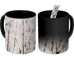 Magische Mok - Foto op Warmte Mokken - Koffiemok - Winter - Takken - IJs - Magic Mok - Beker - 350 ML - Theemok