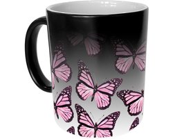 Magische Mok - Roze Vlinders