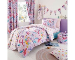 Magische Zeemeermin - Dekbedovertrek - 140 x 200 cm. - Eenpersoons met 1 kussensloop - Magical Mermaids - Dekbed