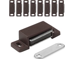 Magneetsluitingen voor meubels, deuren en kasten - 10 stuks bruin