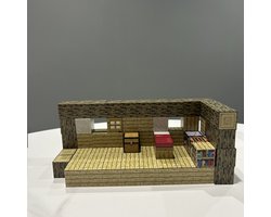 Magnetic cube - magneetblokken – magnetisch speelgoed - H050 - A log cabin - blokhut - 80 pcs - 3+