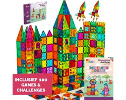 Magnetic Tiles - 40 stuks - Magnetisch Speelgoed - Constructiespeelgoed Meisjes Jongens - Magna Magnetische Tegels Educatief Mind Montessori Kinderspeelgoed 3 Jaar, 4 jaar, 5 jaar, 6 jaar, 7 jaar, 8 jaar - Speelgoed Cadeautjes Creatief