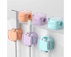 Magnetische datakabel-organizer clips - 6 stuks - Kantoor, nachtkastjes, keuken