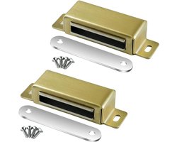 Magnetische Deursluiters voor Keukenkastjes, RVS Magneten voor Meubels en Balkon, 72 mm (Set van 2)