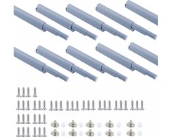 Magnetische drukgrendels kunststof - aanraakgrendels demperbuffers - Push to Open Deuropener - drukdeuropener - Automatische Druk Deuropeners voor Kasten en Meubels - 10stuks - Druksnapper - Push to Open - Demper voor kast - Deurbuffer