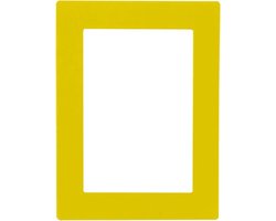 Magnetische Fotolijst - Herbruisbare Foto Decor - Koelkast Decoratie - Zacht Rubber Materiaal - 5 inch - Geel