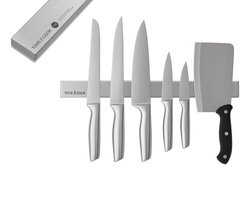 Magnetische Messenhouder – 40 cm - RVS - Magnetische Messenstrip – Messenmagneet - Keuken Magneetstrip - Keukenmeshouder - Messenmagneetstrip - met 3M Plakstrip