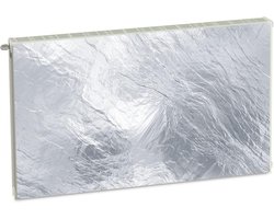 Magnetische Radiatorafdekking Grijze Textuur 100x60 cm - Flexibele Magnetische Afdekmat voor Verwarming
