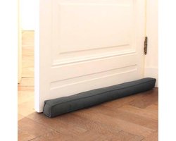 Magnetische Tochtstopper - Grijze Deurafdichting van 110 cm - Ideaal Tegen Tocht en Lawaai - Verkrijgbaar in Diverse Maten en Kleuren