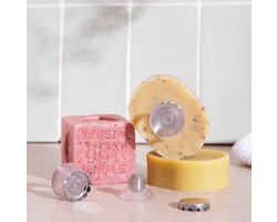 Magnetische Zeephouder - Soap Sucker - Zuignap - Geschikt voor Zeepblok - Soapbar Holder - Zeepbakje - Zeep Houder