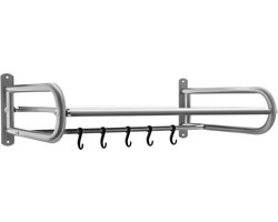 Magnetronrek Wand Keukenplank Organizer Met 6 Haken 53x38x18cm Wandhouders Bestekhouder Voor Keuken Badkamer