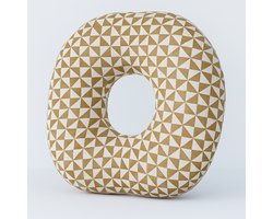 Magnico® Piercing Kussen - Donut kussen - Bruin-Wit - Comfortabel - Kussen met gat - Ringkussen - Oor - Oorkussen - Bevordert betere genezing – Hoogwaardig materiaal - cadeautip