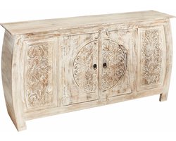 Mahar-Dressoir - 4-deurs - CrÃ¨me Wit