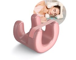 Mainius Anti-Rimpel Kussen – Beauty Slaap Kussen – Zijde Zachte Hoes - Gezichtskussen tegen Rimpels & Acne – Zijslaper & Rugslaper – Wasbaar – Silk Touch – Beauty Pillow - Ergonomisch Schoonheidskussen - Roze Kussen