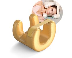 Mainius Anti-Rimpel Kussen – Beauty Slaap Kussen – Zijde Zachte Hoes - Gezichtskussen tegen Rimpels & Acne – Zijslaper & Rugslaper – Wasbaar – Silk Touch – Beauty Pillow - Ergonomisch Schoonheidskussen - Goud Kussen