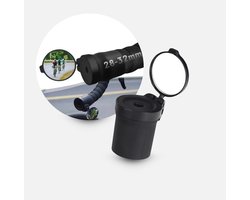 Mainius® Fietsspiegel – Siliconen Fietsspiegel – Verstelbare Spiegels voor Fietsstuur 28–32mm – Achteruitkijkspiegel – Fietsaccessoires – Fietsspiegel met Spiegelkap – Veilig Fietsen – Voor E-Bike / Stadsfiets / Racefiets - Inklapbare stuurspiegel