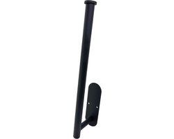 Maison DAM - Reserverolhouder mat zwart - Hangend - Toiletrol Houder - Voor 3 Rollen - Reserve Rolhouder - Zonder Boren – Plakstrip – Hoge kwaliteit – RVS