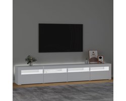 Maison Exclusive - Prolenta Premium - Tv-meubel met LED-verlichting 240x35x40 cm wit