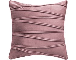 Maison Extravagante - IDUN - Luxe Sierkussens Velvet Oudroze - 3 stuks - Fluweel - 45x45cm - met binnenkussens