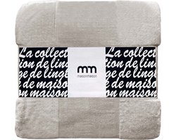 Maison Maison - Deken - Plaid - Super Zacht, Cool en Warm - Plaid voor op de Bank, Bed of Woonkamer - Decoratie - Double Bear - Unikleur Taupe - 240x200cm