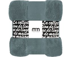 Maison Maison - Deken - Plaid - Super Zacht, Warm en Donzig - Plaid voor op de Bank, Bed of Woonkamer - Decoratie - Teddy Bear - Unikleur Mint - 150x200cm