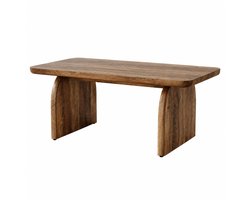 Maison Nordique - Salon tafel - Salontafels - Salontafel vierkant - Tafel - Japandi - Bijzettafels - 1 tafel - Anti Kras - Bruin