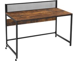 Maison’s Bureau – Bureautafel – Laptop tafel – Zwart/Bruin – Industrieel – 60x120x93