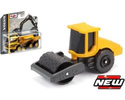 Maisto Volvo SD160B SOIL COMPACTOR W/PADFOOT DRUM geel/zwart schaalmodel 3"