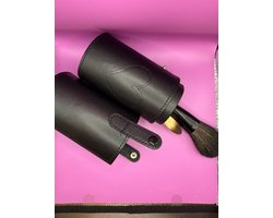 Make-up Koker – Opbergdoos voor Make-up Kwasten – Stevig & Compact – Zwart – Ideaal voor Reizen