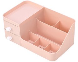 Make-Up Organizer - Cosmetica - Opbergdoos - Roze - Nagellak - Creme - Sieraden - Pennenbakje - Bureau - Organizers - Make up