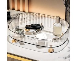 Make up organizer - make up organizer transparant - make up bakjes - parfum houder - parfum organizer - Skincare Organizer- parfum display - Opbergdoos - badkamer organizer - bakje - Sieradendoos - Nagellak Organizer - gouden organizer