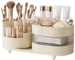 Make-up Organizer met 360° Rotatie - Grote Capaciteit met Lades