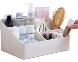 Make-Up Organizer - Opbergdoos - Cosmetica - Wit/Creme  -Sieraden - Nagelak - make up organizer - make up organizers