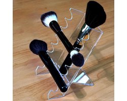 Make Up Organizer voor Kaptafel - Transparante Acryl Houders voor Make-Up Kwasten - Geschikt voor Drogen en Organiseren